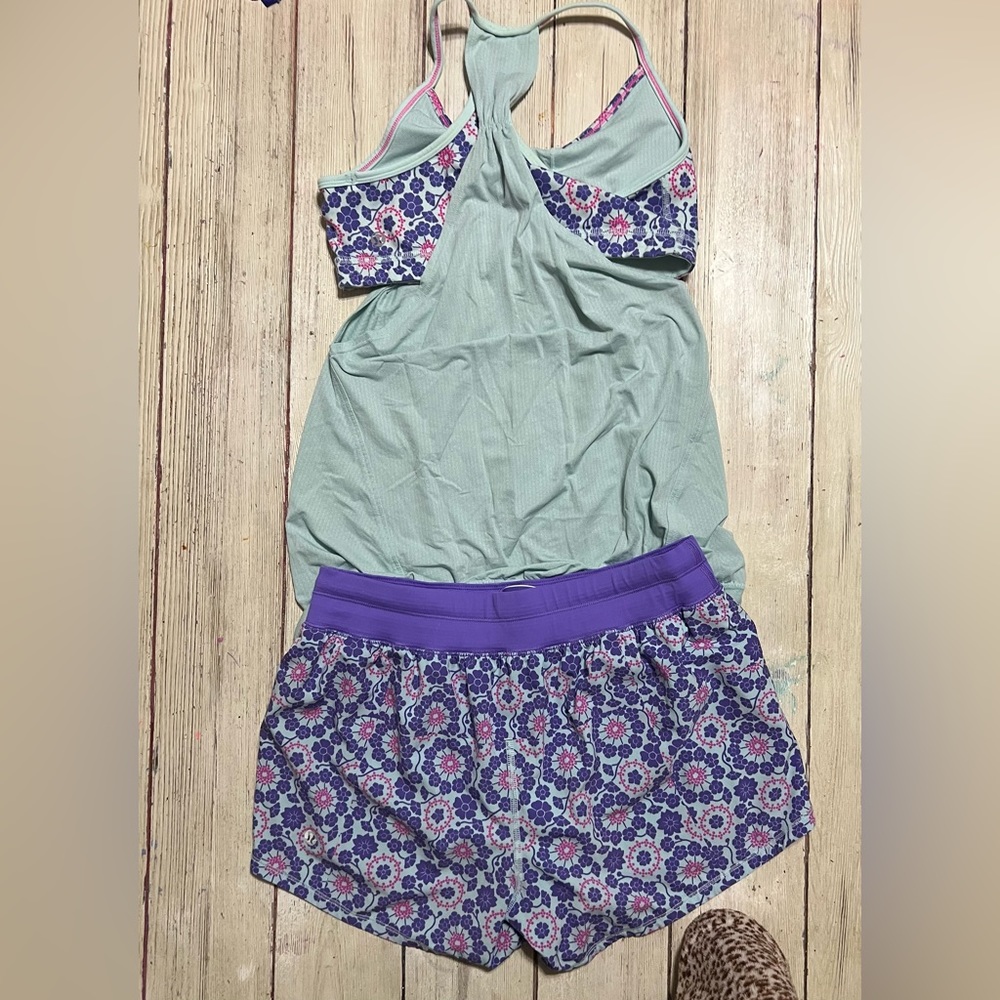 Lululemon Run Breeze Shorts & Tank Set Size 6 Twi… - image 4